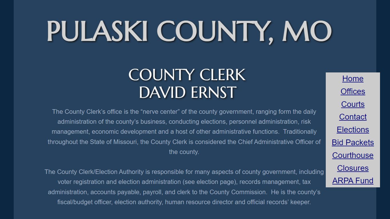 David Ernst - Pulaski County