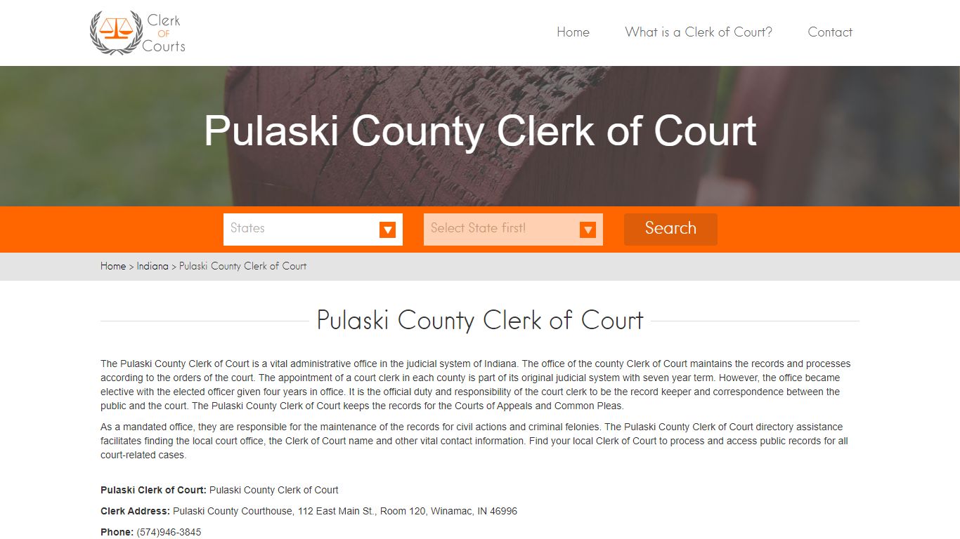 Pulaski County Clerk of Court